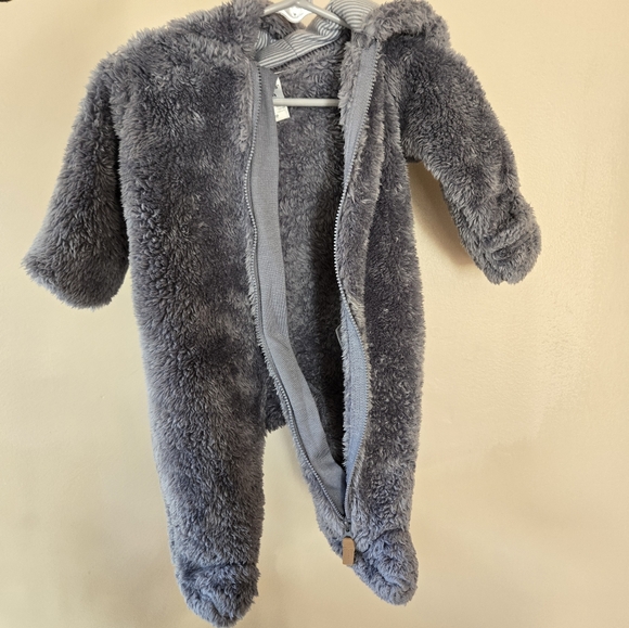 Carter's Baby Hooded Sherpa Jumpsuit - 3m - Picture 2 of 4
